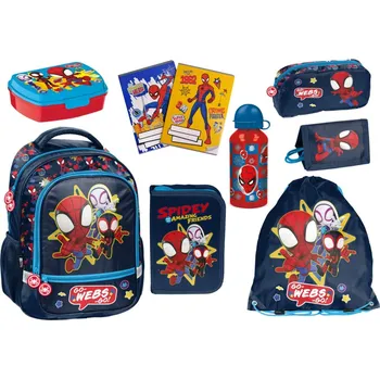 Školní batoh Paso zvýhodněná školní sada s batohem Spidey 9ks