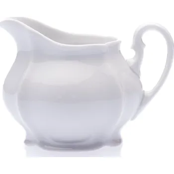 Cukřenka Porcelánová mlékovka nízká, 300 ml, bílá, Karlovarský porcelán