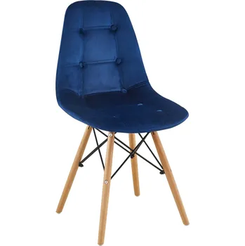 Křeslo Nábytek PEGAS s.r.o. Židle velvet modrá PC-106