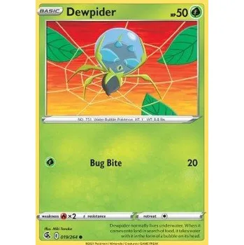 Volný čas Pokémon FST 019/264 Dewpider - Fusion Strike Stav: Near Mint, Verze: NORMAL