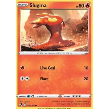 Volný čas Pokémon FST 034/264 Slugma - Fusion Strike Stav: Near Mint, Verze: NORMAL