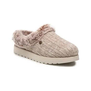 Dámské pantofle Bačkory Skechers Ice Angel 31204/LTBR Béžová 36