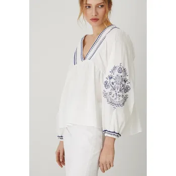 Dámská halenka Bavlněná halenka Medicine RS25.BDD704 bílá 00E, vel. M