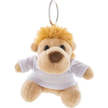 Reklamní LioFob plyšový přívěsek na klíče s lvem, hnědá