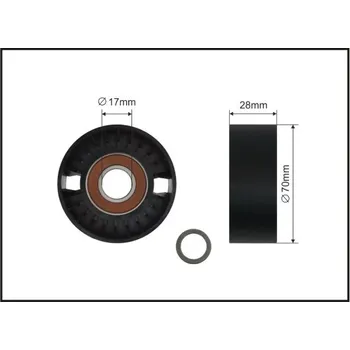 Napínací kladka, žebrovaný klínový řemen, 500011 SC