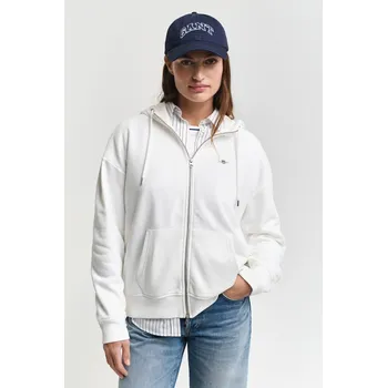 Dámská mikina MIKINA GANT SHIELD ZIP HOODIE EGGSHELL
