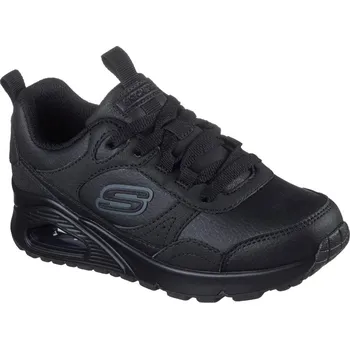 Dětská sálová obuv Skechers Monochromatic Lace Up Sneaker W Ove Court Trainers Boys Black C13 (32)