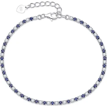 Náramek NUBIS® Stříbrný štrasový tenisový náramek - NB-1270