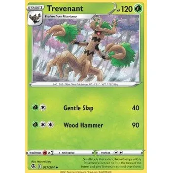 Volný čas Pokémon FST 017/264 Trevenant - Fusion Strike Stav: Near Mint, Verze: NORMAL