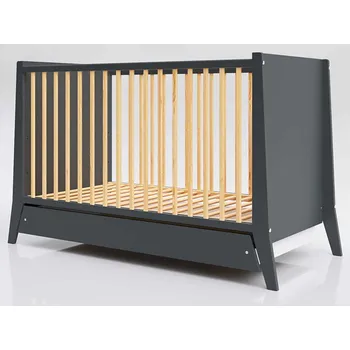 Dětská postýlka Dětská postýlka Cosmo 120x60 - antracit