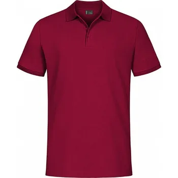 Pánské tričko EXCD by Promodoro Pracovní vysokogramážová piké polokošile s bočními švy Barva: Vínová, Velikost: 4XL E4400