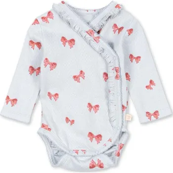 Body s dlouhým rukávem zavinovací SUI Rosia Blue Bow Konges Slojd velikost: 68 (6 měsíců)