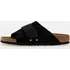 Dámské pantofle Birkenstock Kyoto 1022566 Nubuck/Suede Leather Black, 38