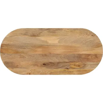 Konferenční stolek vidaXL Stolní deska 110 x 50 x 3,8 cm oválná masivní akáciové dřevo [370137] Barva: Mangovníkové dřevo (přírodní)