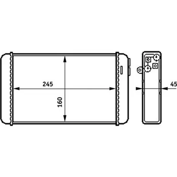 Výměník tepla Výměník tepla, vnitřní vytápění, AH 154 000S
