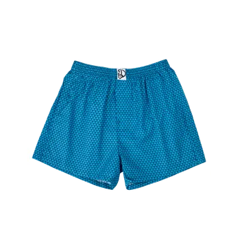 Trenýrky Dedoles Safírově modré pánské vzorované trenky Velikost: S