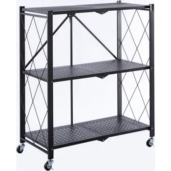 Dílenský regál Nábytek PEGAS s.r.o. Kovový regál R4-FX 3P černý R43P-FX