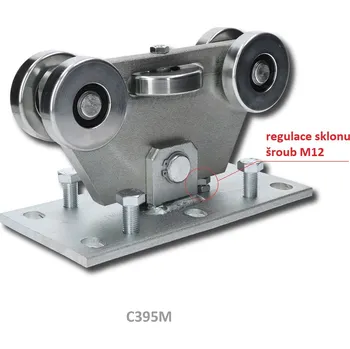 Pohon brány nosný vozík Medio C395M - vozík posuvné samonosné brány do 650 kg pro C profil 98 x 98 mm