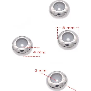 Materiál na výrobu šperku Ocelové protiskluzové rondelky - 1Ks - 8/2mm