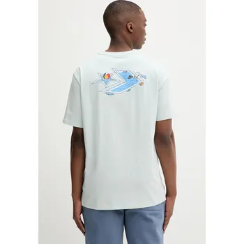 Pánské tričko Bavlněné tričko Converse 10027716.A03 tyrkysová 06X, vel. L