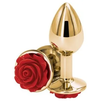 Anální kolík NS Novelties Rear Assets Rose Buttplug Small Red