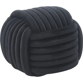 Taburet Nábytek PEGAS s.r.o. Taburet samet černý P5-FXJG