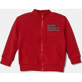 Chlapecká mikina Dětská bavlněná mikina United Colors of Benetton 3J70G503M.P.Seasonal červená 33X, vel. 98