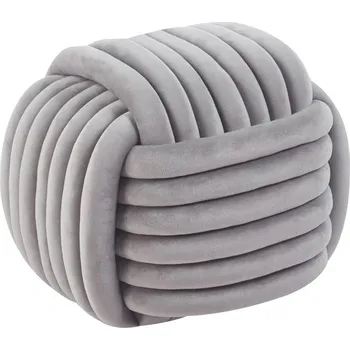 Taburet Nábytek PEGAS s.r.o. Taburet samet šedý P5-FXJG