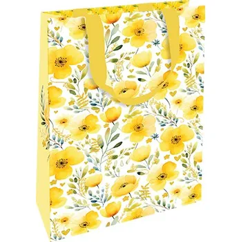 Dárková taška Nekupto Dárková taška s ražbou malá Květinová magie