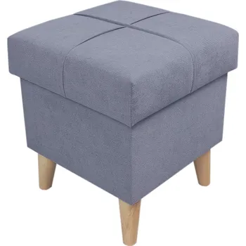 Taburet Well Done Čalouněný taburet s úložným prostorem Dream 1 tmavě modrá