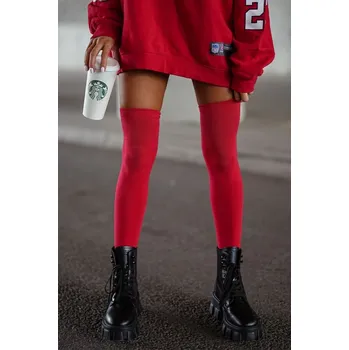 Dámské ponožky Nadkolenky 0293.001 červené Velikost: 37/41