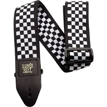 Kytarový popruh Ernie Ball Classic Jacquard Black & White Kytarový pás