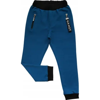 Chlapecké oblečení Chlapecké tepláky na zip GAMET 140 modrá indigo
