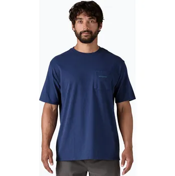 Pánské tričko Patagonia Boardshort Logo Pocket Responsibili clement blue