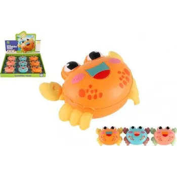 Hračka pro nejmenší Teddies Krab zmáčkni a jeď na zpětné natažení
