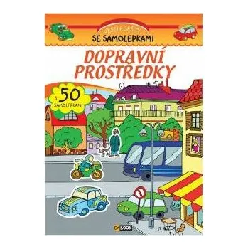Výuková hračka Sešit Dopravní prostředky se samolepkami 50ks