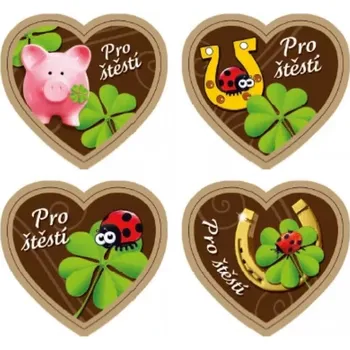 Čokoláda Nugátové srdíčko Pro štěstí 24g (Nugátové srdíčko Pro štěstí 24g)