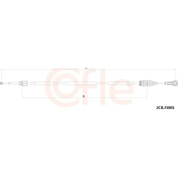 Řazení Tazne lanko, rucni prevodovka, 2CB.FI001