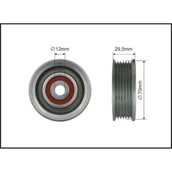 Vratna/vodici kladka, klinovy zebrovy remen, 499-92