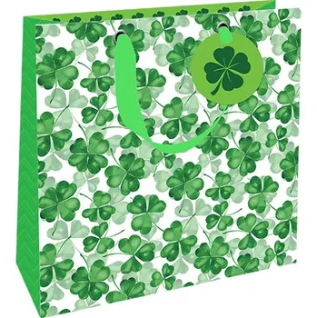 Dárková taška Nekupto Dárková taška střední luxusní Kouzlo čtyřlístku