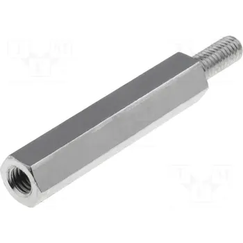 Niklová závitová distanční objímka M3x25 mm