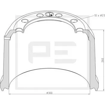 Brzdový buben Brzdový buben, 046.646-00A