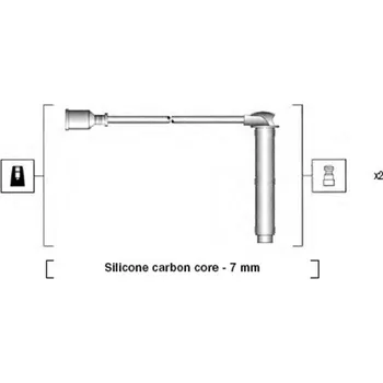 Zapalovací kabel Sada kabelů pro zapalování, 941255180828