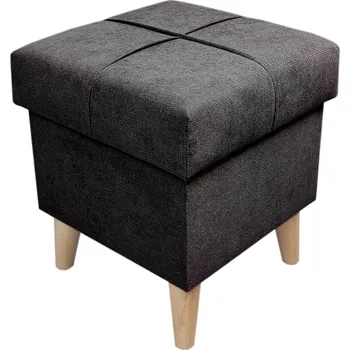 Taburet Well Done Čalouněný taburet s úložným prostorem Dream 1 barva černá