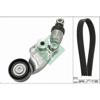 Sada zebrovanych klinovych remenu, 529 0119 10