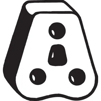 Gumový popruh, výfukový systém, 255-005