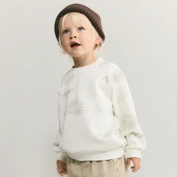 Chlapecká mikina Reserved - Mikina s potiskem - krémová - 008FK-01X - 008FK-01X-116