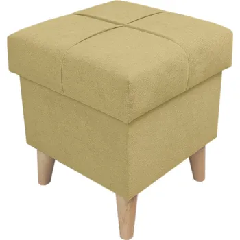 Taburet Well Done Čalouněný taburet s úložným prostorem Dream 1 barva hořčicová