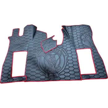 Ochranný autopotah Podlaha SCANIA NTG S (odpružená/odpružená)- černá, červené lemy