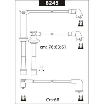 Zapalovací kabel Sada kabelů pro zapalování, 8245